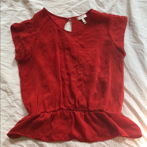 Joie Tops - Joie Red Silk Blouse